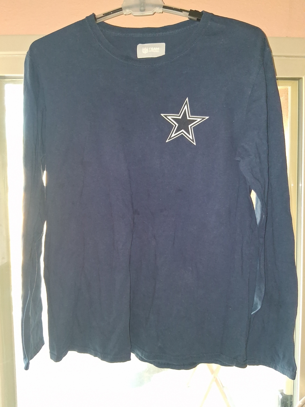 NFL Navy Long-Sleeve Tee with Star Logo